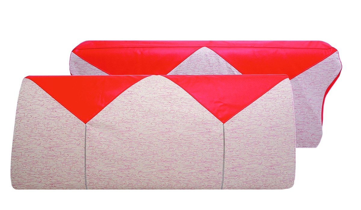 1956 Bel Air 9 Passenger Wagon Seat Cover Set -Red/Beige