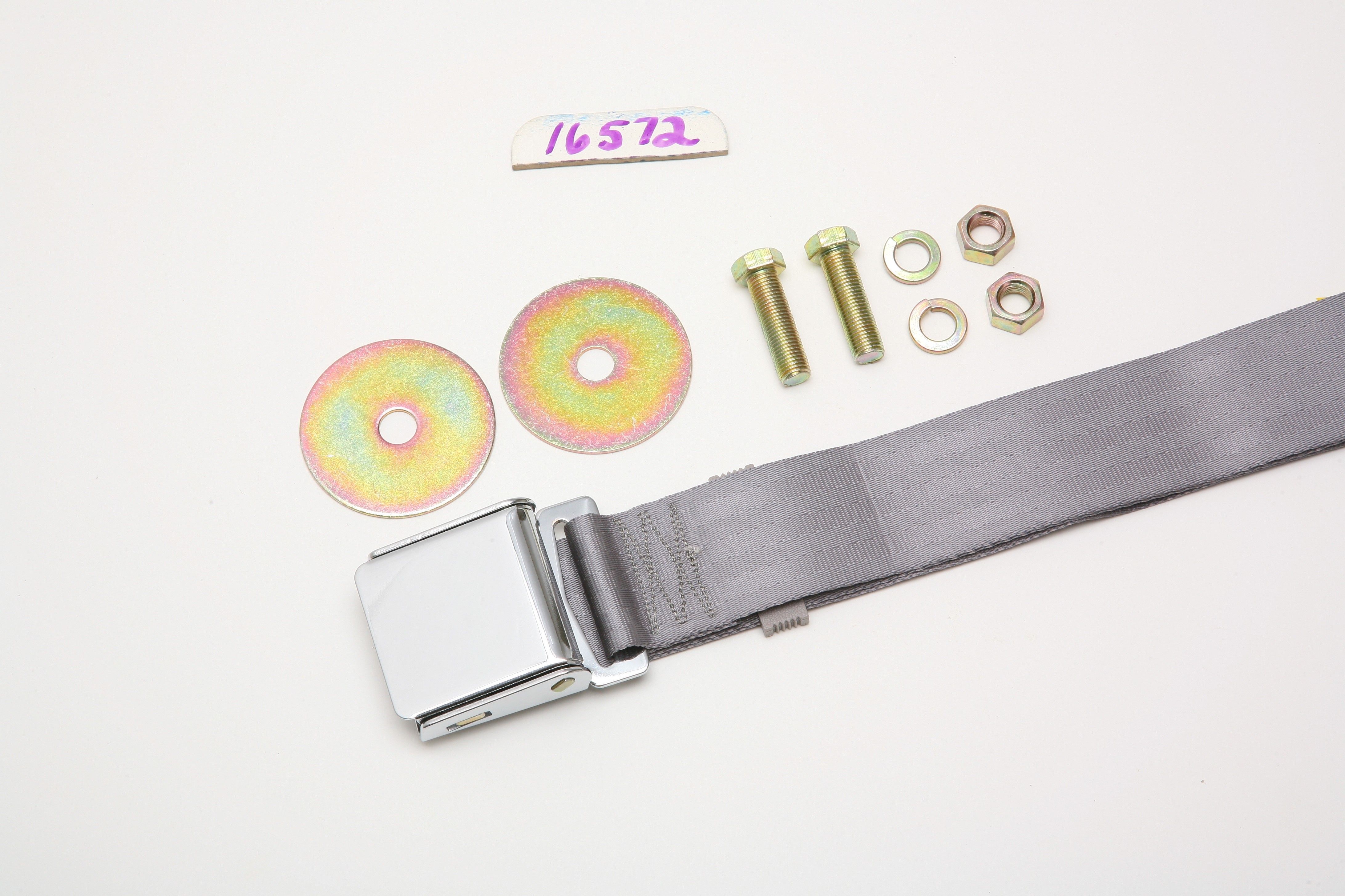 1955-1980 Rear Seat Belt -GRAY