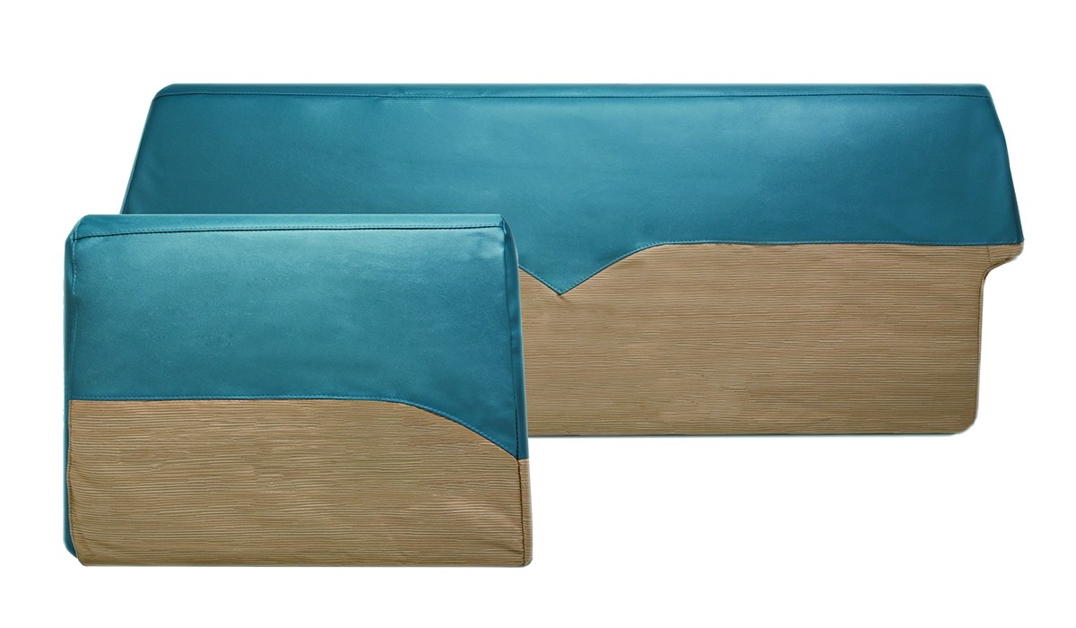 1955 Bel Air 2 Door Hardtop Seat Cover Sets -Blue/BEI