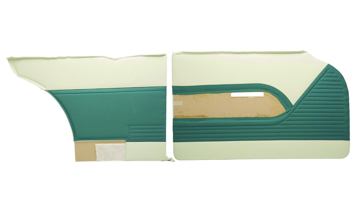 1955 Bel Air 2 Door Sedan Preassembled Side Panel Set -Green/Green