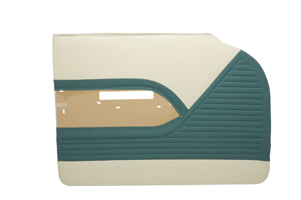1955 Bel Air 4 Door Sedan Preassembled Side Panel Set -Ivory/Turqouise