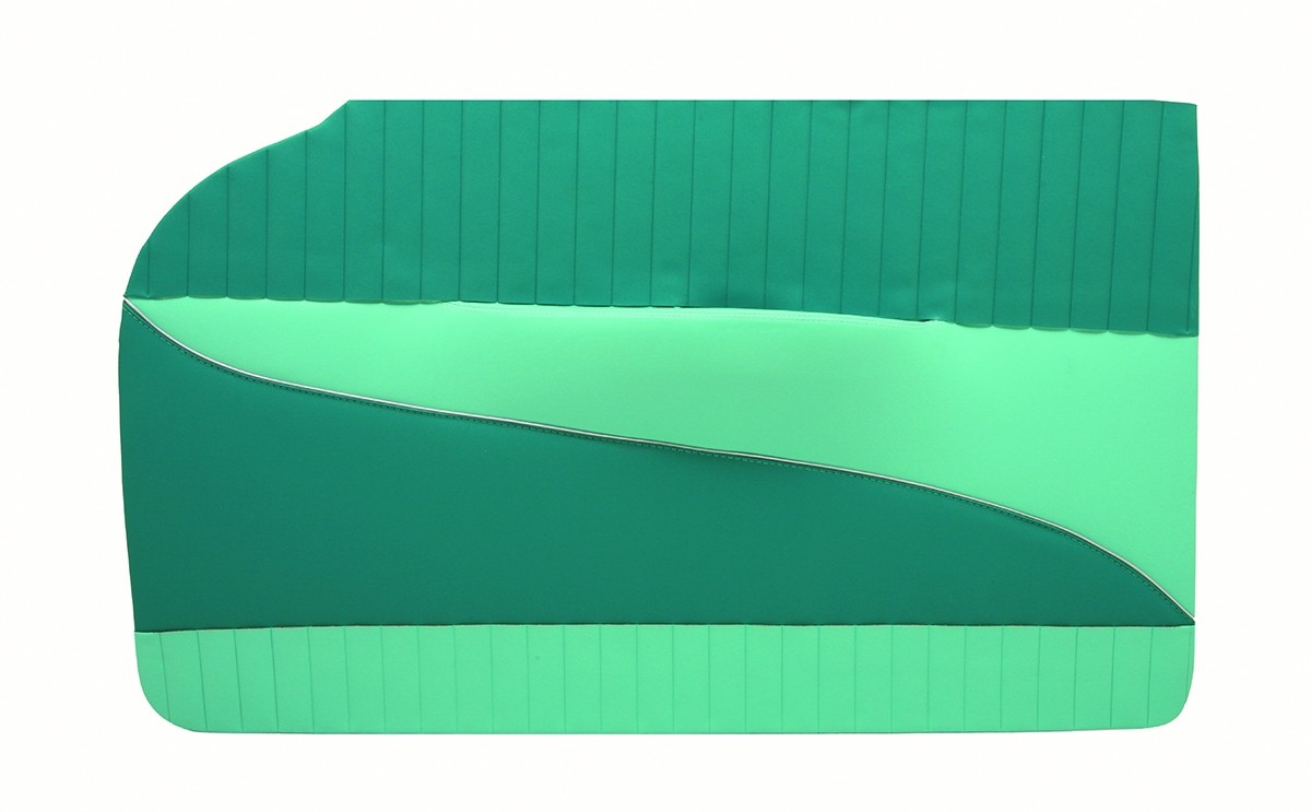 1956 Bel Air 2 Door Hardtop Preassembled Side Panel Set -Beige/Turquoise