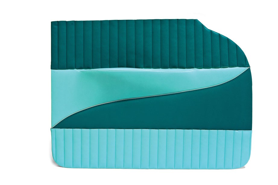 1956 Bel Air 4 Door Hardtop Preassembled Side Panel Set -Turquoise/Dk. Turquoise