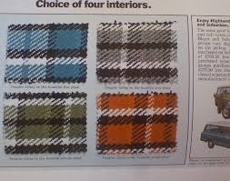 1972-1973-1974 Blazer Plaid RearSeat Cover Set