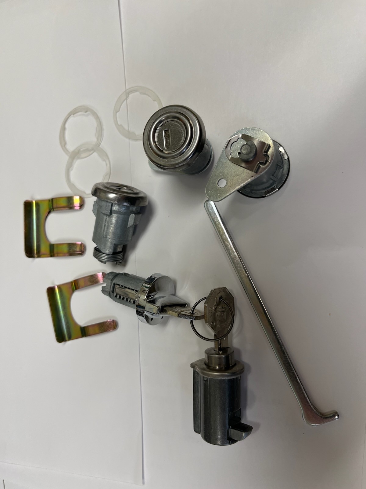 1956 Bel Air 2 Door Hardtop & Convertible Complete  Lock Set with Flat Pawls