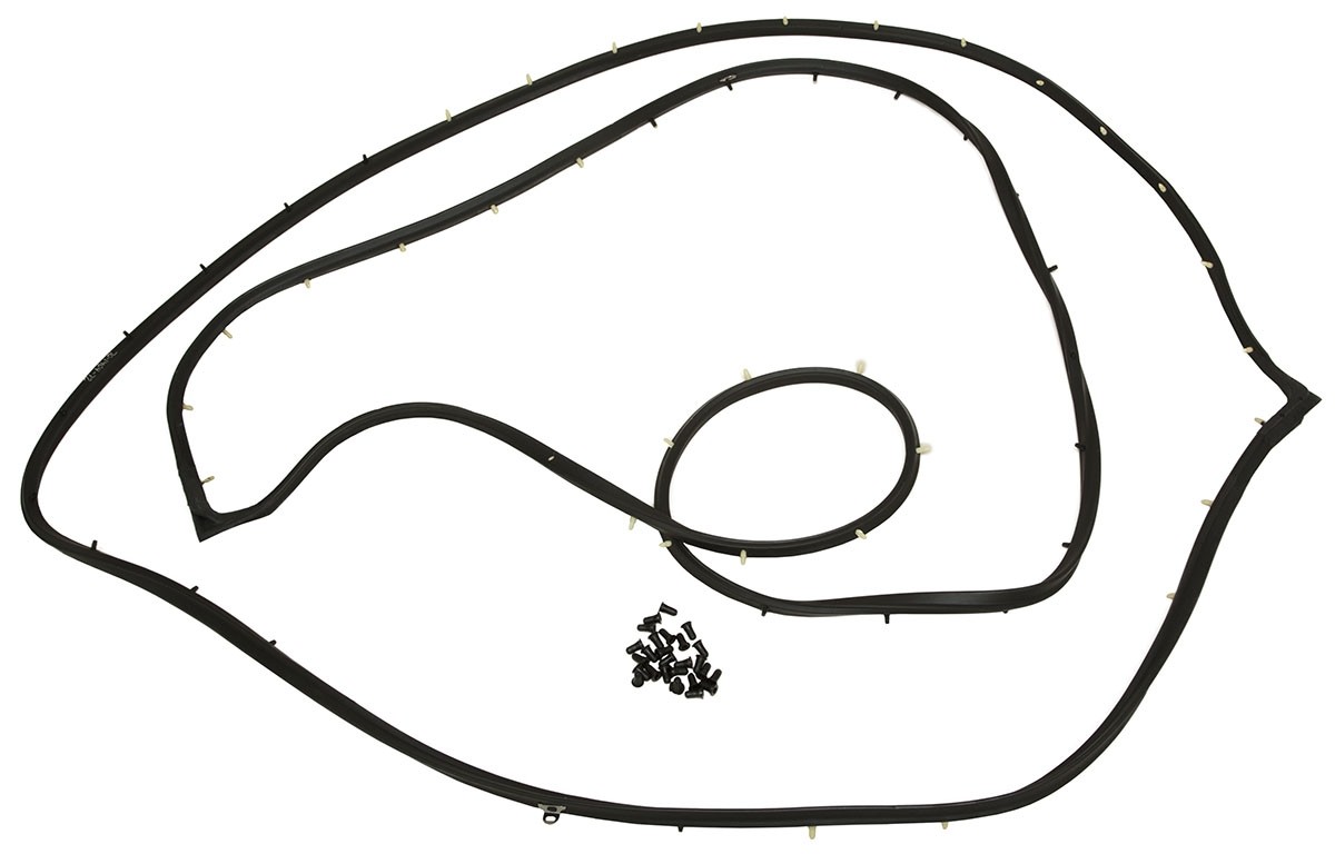 1959-1960 4 Door Wagon Rear Door Weatherstrips 