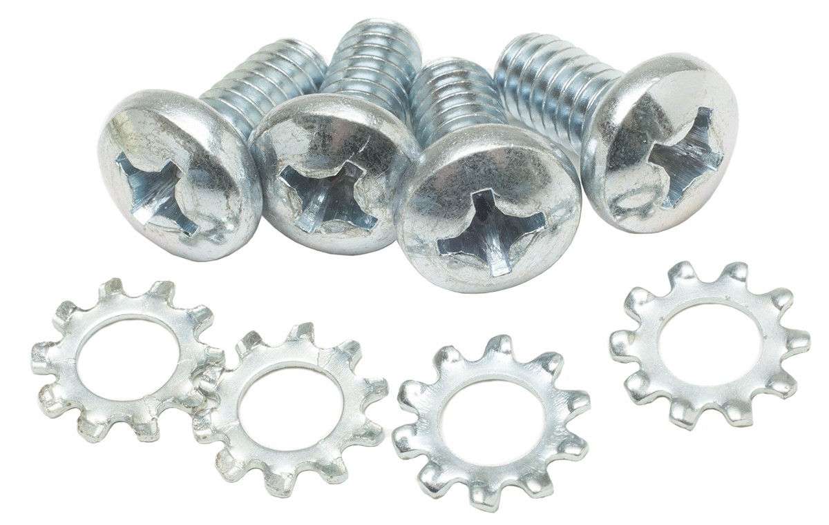 1957 Air Duct Drain Tube Screws 4  piece set