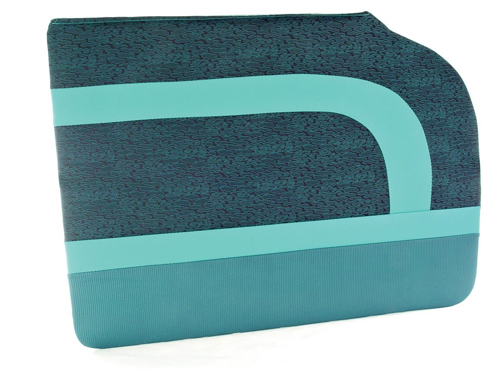 1957 Bel Air 4 Door Wagon Preassembled Side Panel Set -Turquoise/Turquoise