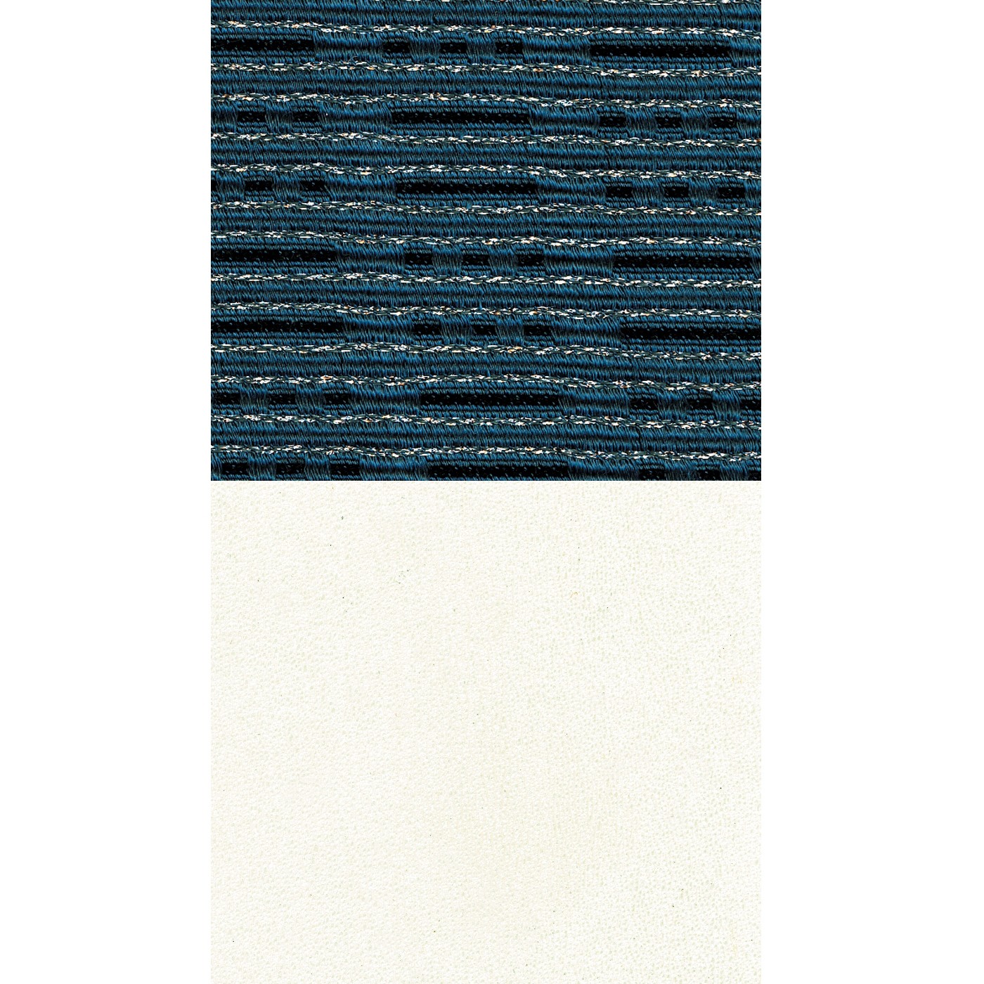 1956 210 2 Door Hardtop Seat Cover Set -Ivory/Blue