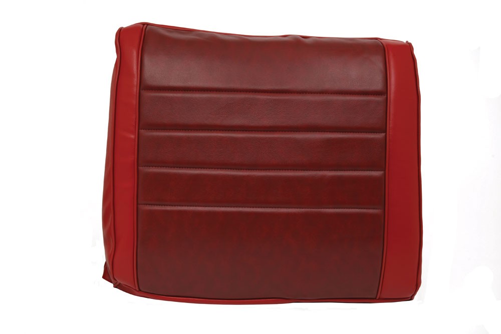 1965 Chevelle Front Vinyl Bench Seat Covers -Two Tone Red