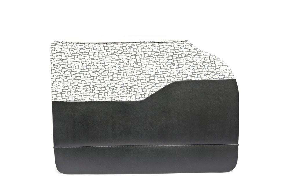 1957 150 4 Door Sedan Preassembled Side Panel Set -Silver/BLK