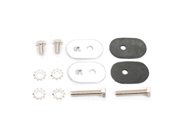 1955-1956-1957 Side Window Channel Adjusting Cover Plates & Screws