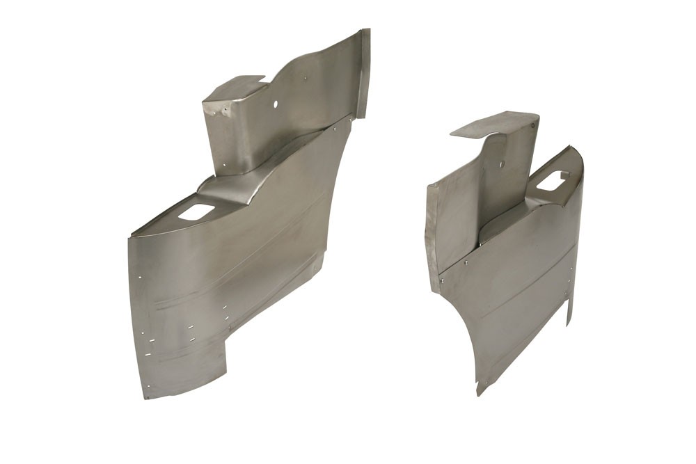 1956-1957 Metal Rear Armrest And Piston Cover Assembly