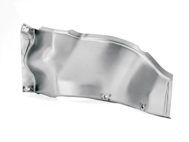 1956-1957 Front Lower Curved Splash Pan Right hand