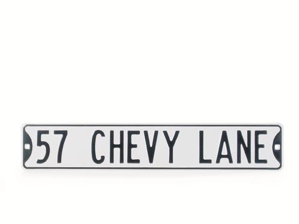 57 CHEVY LANE SIGN