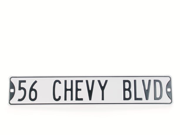 56 CHEVY BLVD SIGN