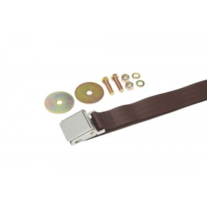 1958-1972 Seat Belts With Chrome Buckle Maroon