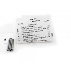 1959 Chevrolet Full-Size Exterior Trim Screw Kit -34 pieces