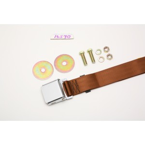 1955-1980 Rear Seat Belt -BROWN