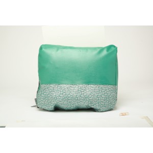 1957 150 2 Door Wagon Seat Cover Set -Silver/Green