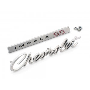 Emblem 1966'Chevy Impala SS'Trunk