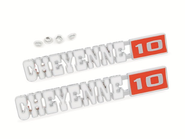 Emblem 1971-1972 'Cheyenne 10' Front Fender