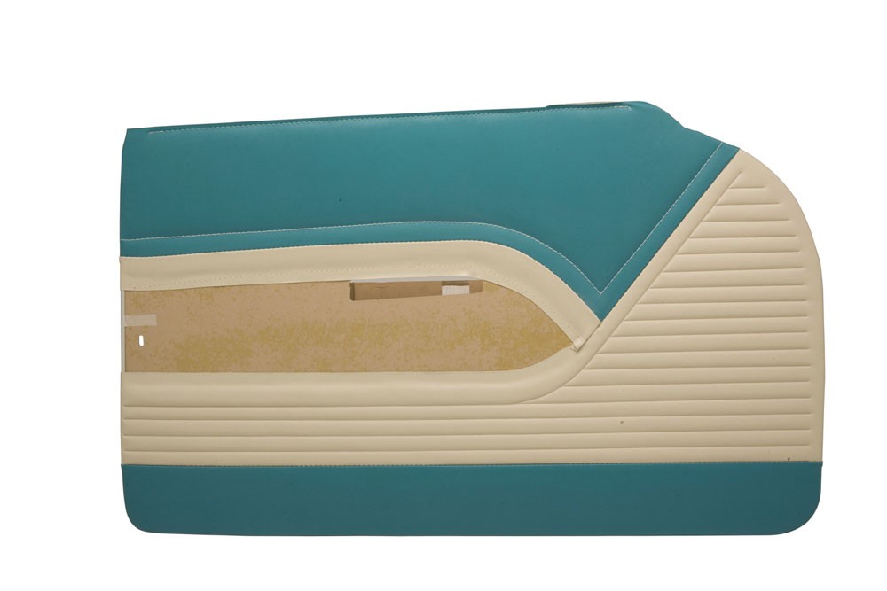 1955 Bel Air 2 Door Hardtop Preassembled Side Panel Set -Turquoise/Beige