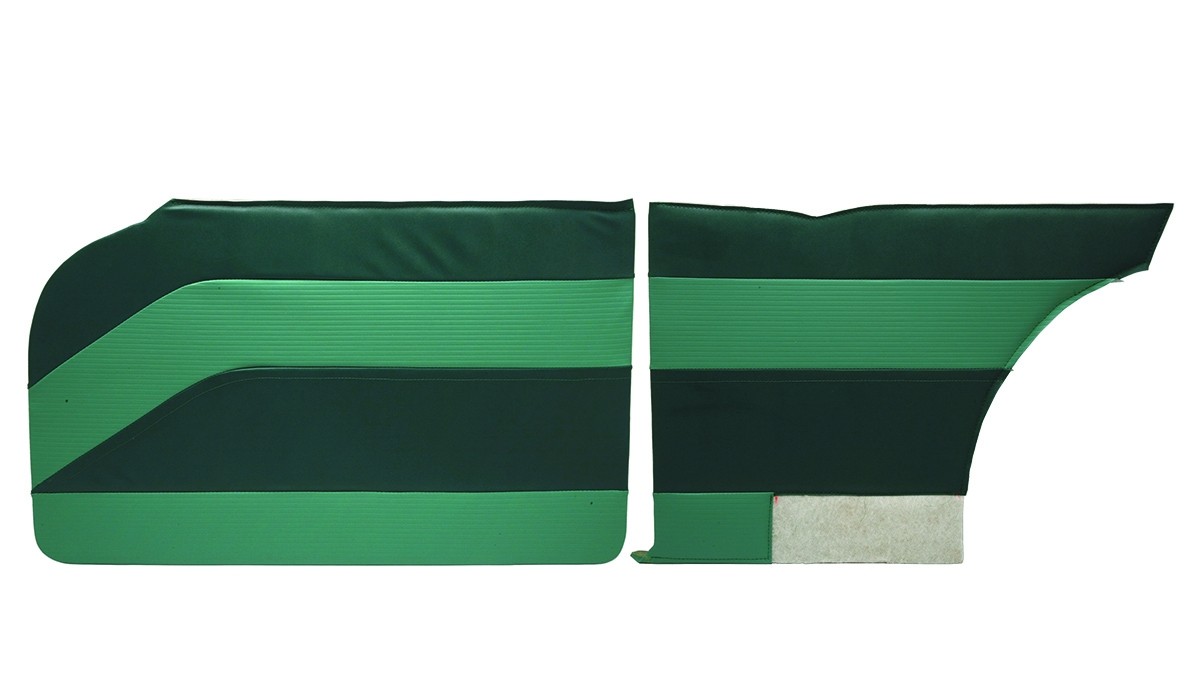 1955 210 2 Door Wagon Preassembled Side Panel Set -Dark. Blue/Beige